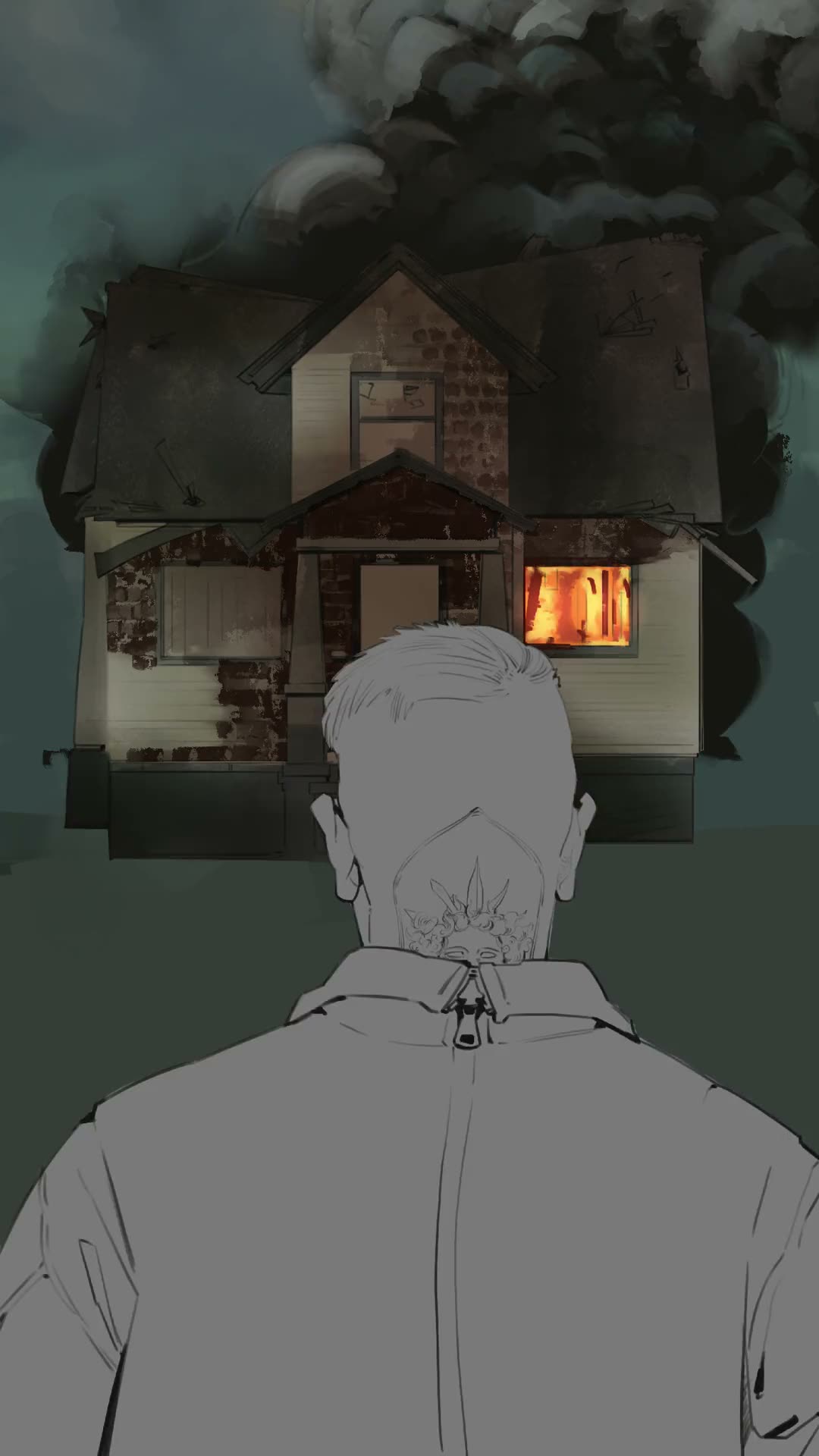 The house, close